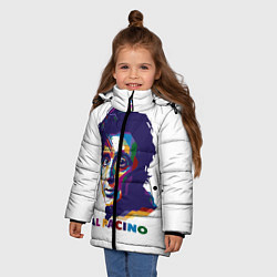 Куртка зимняя для девочки Al Pacino, цвет: 3D-черный — фото 2