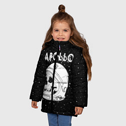 Куртка зимняя для девочки Apollo, цвет: 3D-светло-серый — фото 2