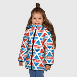 Куртка зимняя для девочки Молоко СССР, цвет: 3D-светло-серый — фото 2