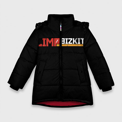 Зимняя куртка для девочки Limp Bizkit / 3D-Красный – фото 1