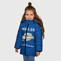 Куртка зимняя для девочки Москва для москвичей, цвет: 3D-красный — фото 2