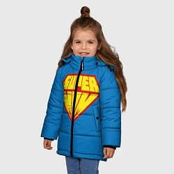 Куртка зимняя для девочки Супермама, цвет: 3D-светло-серый — фото 2