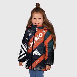 Куртка зимняя для девочки CS:GO Blood Sport, цвет: 3D-черный — фото 2
