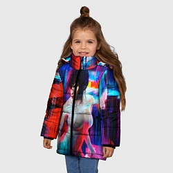 Куртка зимняя для девочки Ghost In The Shell 13, цвет: 3D-черный — фото 2