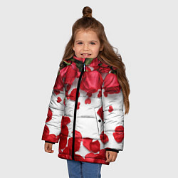 Куртка зимняя для девочки Сильные чуства, цвет: 3D-светло-серый — фото 2