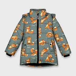 Зимняя куртка для девочки Foxes Yoga