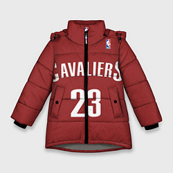 Куртка зимняя для девочки Cavaliers Cleveland 23: Red, цвет: 3D-светло-серый