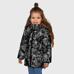 Куртка зимняя для девочки Zombie rush, цвет: 3D-черный — фото 2