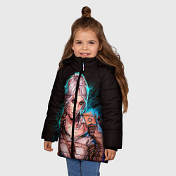 Куртка зимняя для девочки Цири 1, цвет: 3D-черный — фото 2