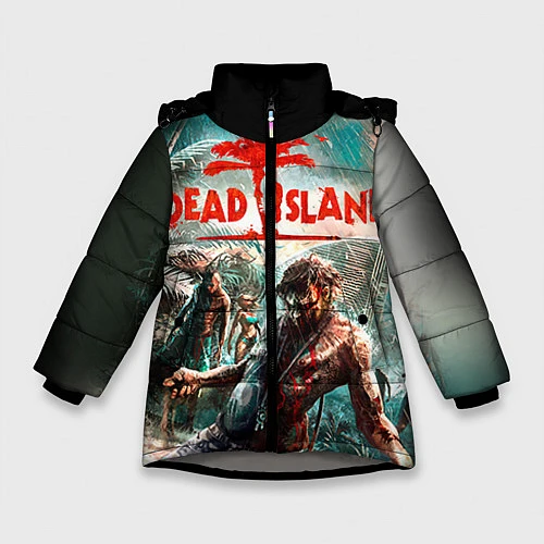 Зимняя куртка для девочки Dead Island / 3D-Светло-серый – фото 1
