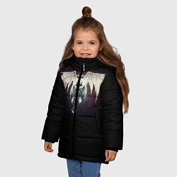 Куртка зимняя для девочки Destiny 9, цвет: 3D-черный — фото 2