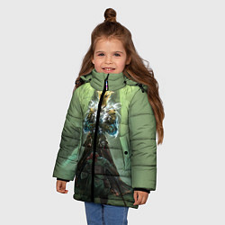 Куртка зимняя для девочки TES: Heaven Knight, цвет: 3D-светло-серый — фото 2