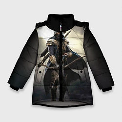 Куртка зимняя для девочки TES 7, цвет: 3D-светло-серый