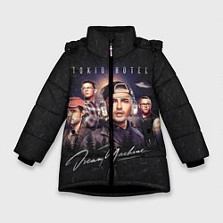 Куртка зимняя для девочки Tokio Hotel: Retro Dream, цвет: 3D-черный