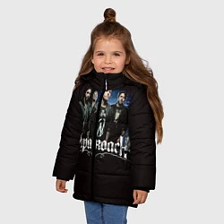 Куртка зимняя для девочки Paparoach: Black style, цвет: 3D-черный — фото 2