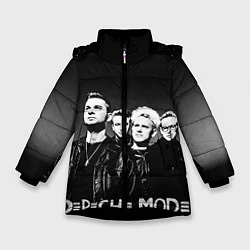 Куртка зимняя для девочки Depeche Mode: mono, цвет: 3D-черный