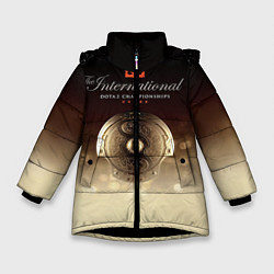 Куртка зимняя для девочки The International Championships цвета 3D-черный — фото 1