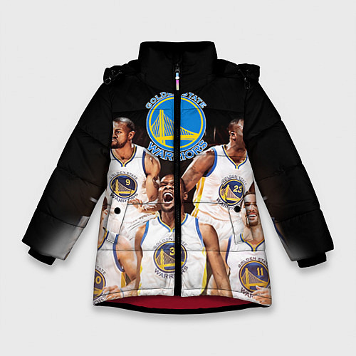 Зимняя куртка для девочки Golden State Warriors 5 / 3D-Красный – фото 1