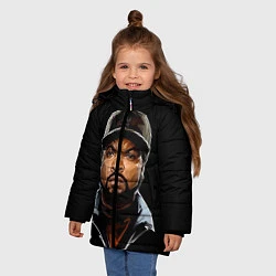Куртка зимняя для девочки Ice Cube, цвет: 3D-черный — фото 2