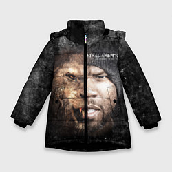 Куртка зимняя для девочки 50 cent: Animal ambition, цвет: 3D-черный
