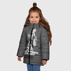 Куртка зимняя для девочки Память о Беннингтоне, цвет: 3D-черный — фото 2