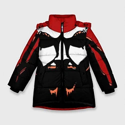 Куртка зимняя для девочки Metalocalypse: Dethklok Face, цвет: 3D-черный