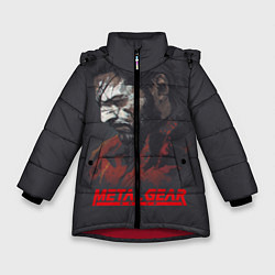 Куртка зимняя для девочки Metal Gear Solid, цвет: 3D-красный