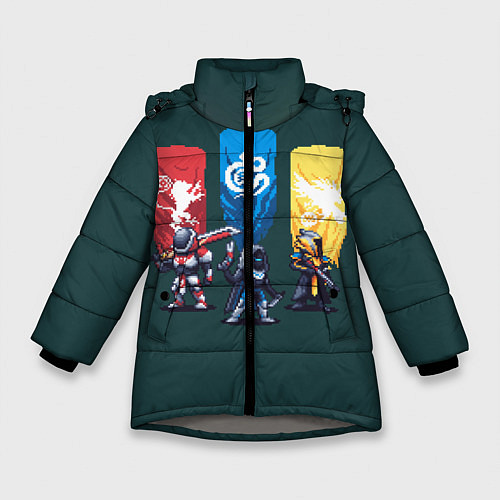 Зимняя куртка для девочки Destiny: Go / 3D-Светло-серый – фото 1