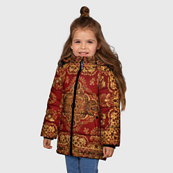 Куртка зимняя для девочки Человек-ковер, цвет: 3D-красный — фото 2