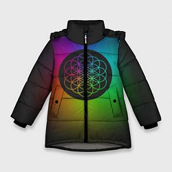 Куртка зимняя для девочки Coldplay Colour, цвет: 3D-светло-серый