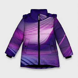 Зимняя куртка для девочки Фиолетовые Волны