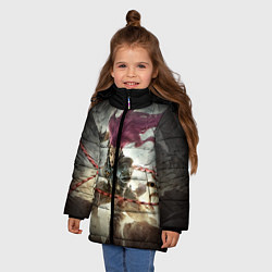 Куртка зимняя для девочки Darksiders Warrior, цвет: 3D-черный — фото 2