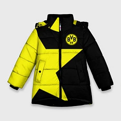 Куртка зимняя для девочки FC Borussia Dortmund: Star, цвет: 3D-черный