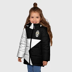 Куртка зимняя для девочки FC Juventus: Star, цвет: 3D-светло-серый — фото 2
