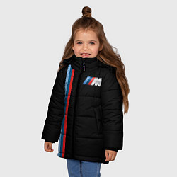 Куртка зимняя для девочки BMW BLACK COLLECTION БМВ, цвет: 3D-красный — фото 2