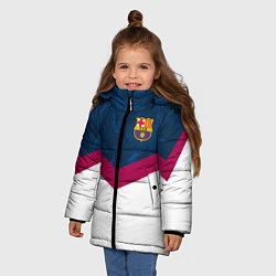 Куртка зимняя для девочки Barcelona FC: Sport, цвет: 3D-черный — фото 2
