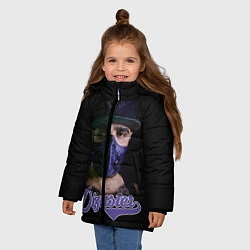 Куртка зимняя для девочки Dizaster, цвет: 3D-черный — фото 2