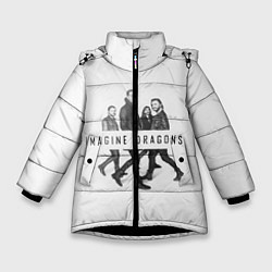 Куртка зимняя для девочки Imagine Dragons: White, цвет: 3D-черный