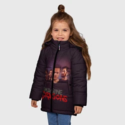 Куртка зимняя для девочки Группа Imagine Dragons, цвет: 3D-красный — фото 2