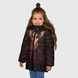 Куртка зимняя для девочки He is everyone, цвет: 3D-черный — фото 2