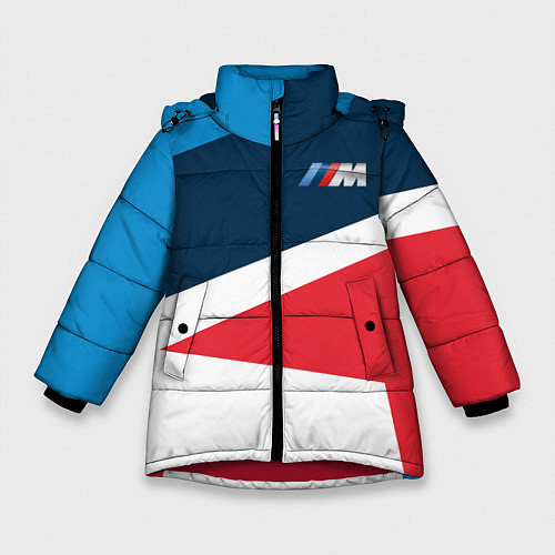 Зимняя куртка для девочки BMW 2018 M Sport / 3D-Красный – фото 1