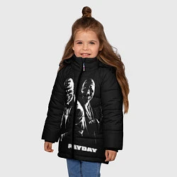 Куртка зимняя для девочки Payday, цвет: 3D-черный — фото 2