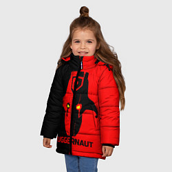 Куртка зимняя для девочки Juggernaut Blood, цвет: 3D-черный — фото 2