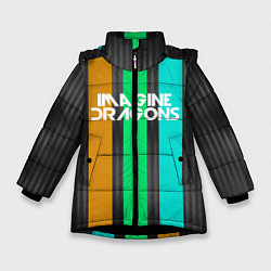 Куртка зимняя для девочки Imagine Dragons: Evolve Lines, цвет: 3D-черный