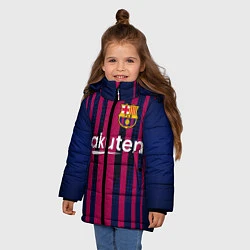 Куртка зимняя для девочки FC Barcelona: Rakuten, цвет: 3D-черный — фото 2