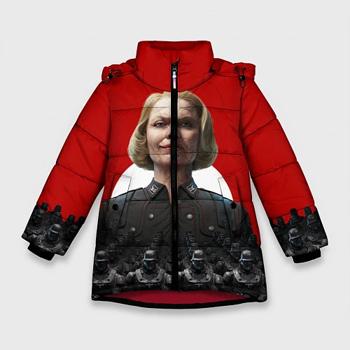 Зимняя куртка для девочки Wolfenstein: Irene Engel / 3D-Красный – фото 1