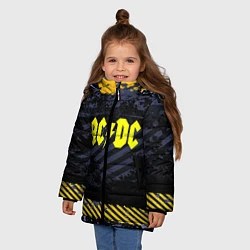 Куртка зимняя для девочки AC/DC: Danger Style, цвет: 3D-черный — фото 2
