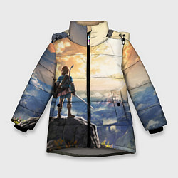 Куртка зимняя для девочки Knight Link, цвет: 3D-светло-серый
