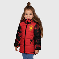 Куртка зимняя для девочки FC Manchester United: Red Original, цвет: 3D-черный — фото 2