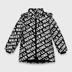 Куртка зимняя для девочки YNWA, цвет: 3D-черный